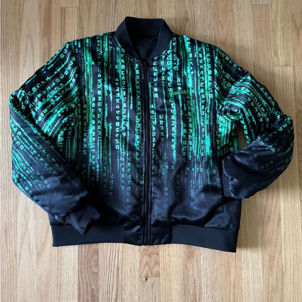 Blackmilk Green Matrix Code Jacket - image 2